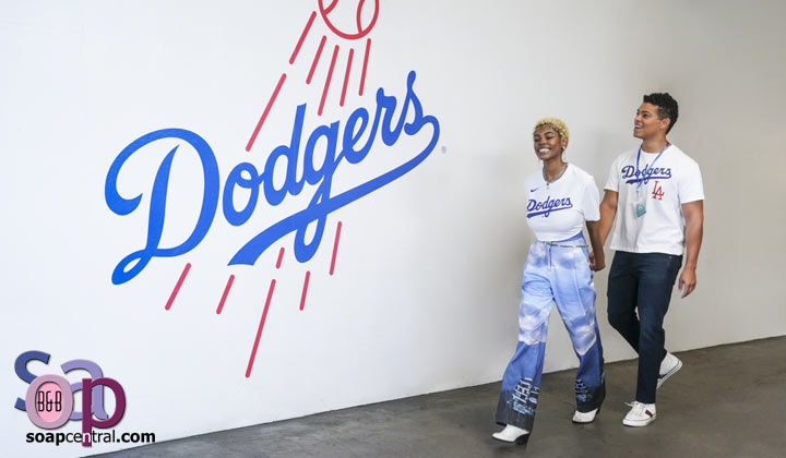 Paris takes Zende on a date to Dodger Stadium